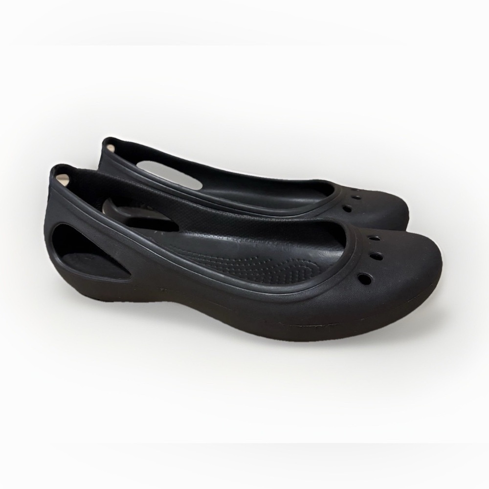 Crocs Women's size 8 Kadee slip on ballet flats slip on shoes brown closed toe - Picture 1 of 9